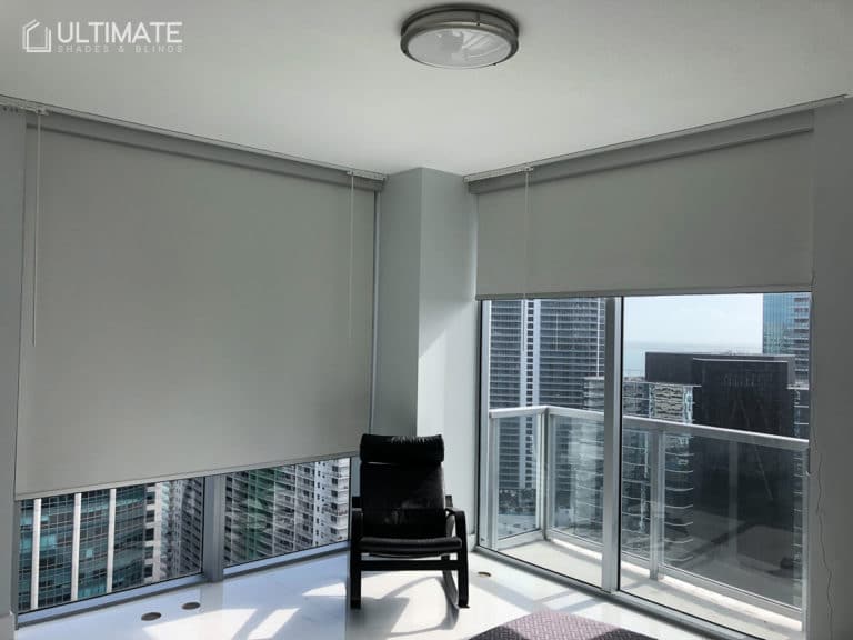roller shades blackout with view