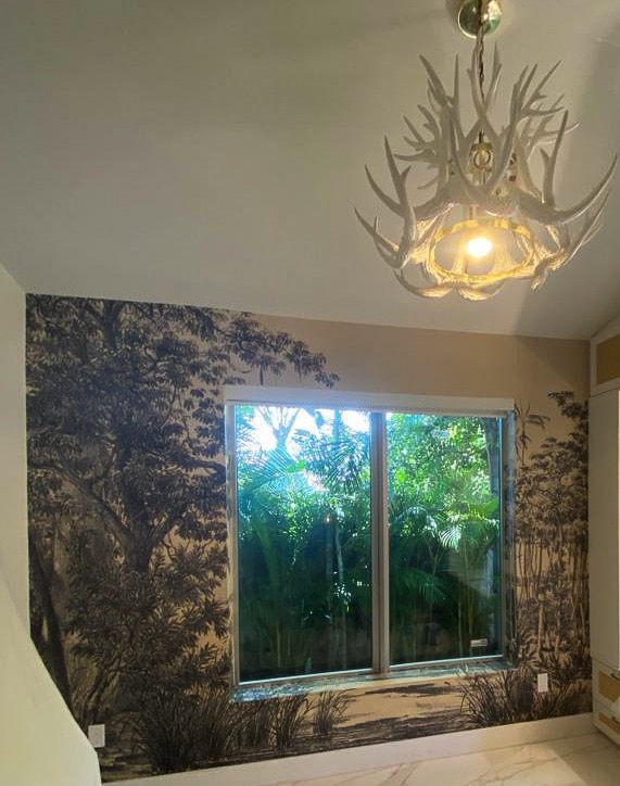 wall covering tree