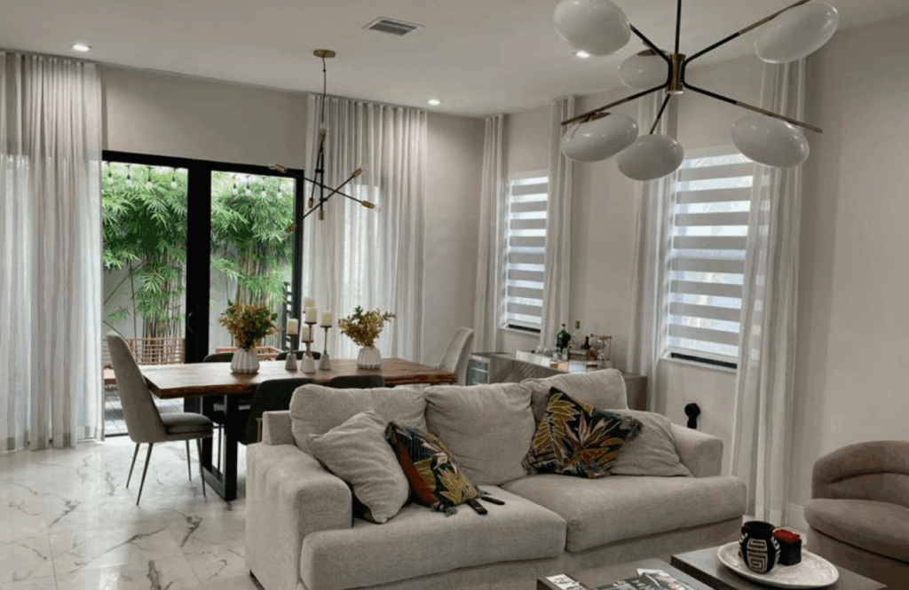 Ultimate Shades and Blinds|Landing draperies