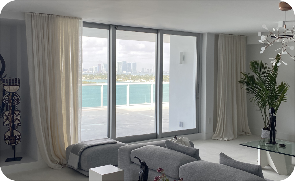 Ultimate Shades and Blinds|Landing draperies